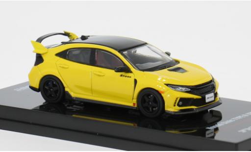 Honda Civic 1/64 INNO64 Type R (FK8) gelb/schwarz 1:64 diecast model cars