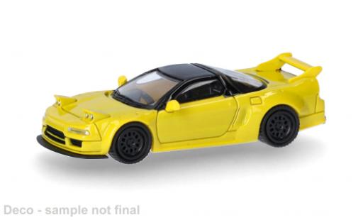 Diecast model cars Honda NSX mit austauschbaren Scheinwerfern gelb 1/87 Micro City 87