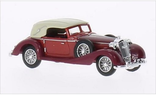 Horch 853 Cabriolet 1/87 Busch Convertible closed red/red 1933 diecast model cars