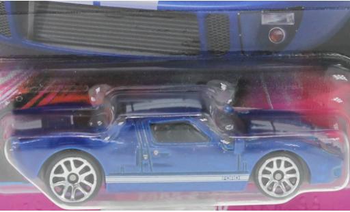 Diecast model cars Ford GT40 1/64 Hot Wheels metallise blue/white rapide & Furious Ford GT40 1/64 Hot Wheels metallise blue/white rapide & Furious diecast model cars