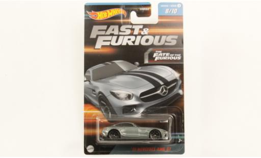 Diecast model cars Mercedes AMG GT 1/64 Hot Wheels metallise grey rapide & Furious 2015 Mercedes AMG GT 1/64 Hot Wheels metallise grey rapide & Furious 2015 diecast model cars