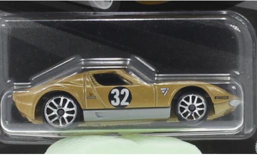 Lamborghini Miura 1/64 Hot Wheels SV gold 1971 1:64 diecast model cars