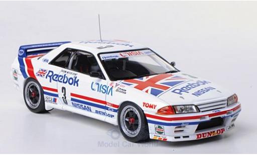 Diecast model cars Nissan Skyline 1/43 HPI GT-R (R32) No.3 Hasemi Motor Sport Reebok JTCC Tukuba 1991 M.Hasemi/A.Olofsson Nissan Skyline 1/43 HPI GT-R (R32) No.3 Hasemi Motor Sport Reebok JTCC Tukuba 1991 M.Hasemi/A.Olofsson diecast model cars