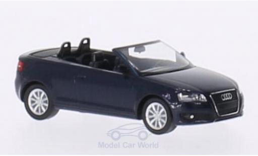 Diecast model cars Audi A3 1/87 Herpa Cabriolet (8P) metallic blue 2008 blackes Interieur Audi A3 1/87 Herpa Cabriolet (8P) metallic blue 2008 blackes Interieur diecast model cars