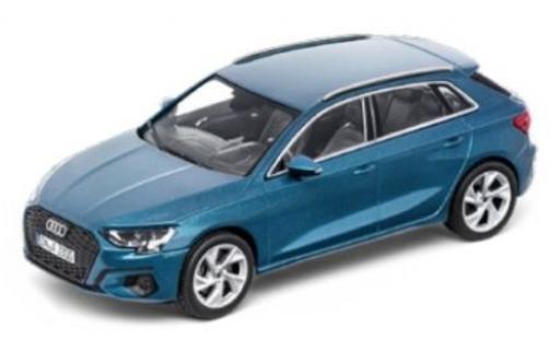 Diecast model cars Audi A3 1/43 iScale Sportback (8Y) metallic blue 2020 Audi A3 1/43 iScale Sportback (8Y) metallic blue 2020 diecast model cars