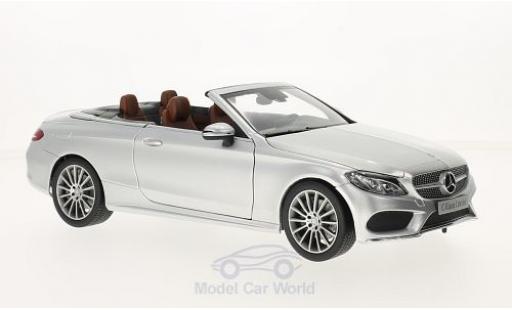 Diecast model cars Mercedes Classe C 1/18 iScale (A205) Cabriolet grey Softtop liegt Bei Mercedes Classe C 1/18 iScale (A205) Cabriolet grey Softtop liegt Bei diecast model cars