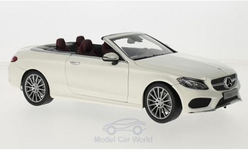 Diecast model cars Mercedes Classe C 1/18 iScale (A205) Cabriolet white/red Softtop liegt Bei Mercedes Classe C 1/18 iScale (A205) Cabriolet white/red Softtop liegt Bei diecast model cars