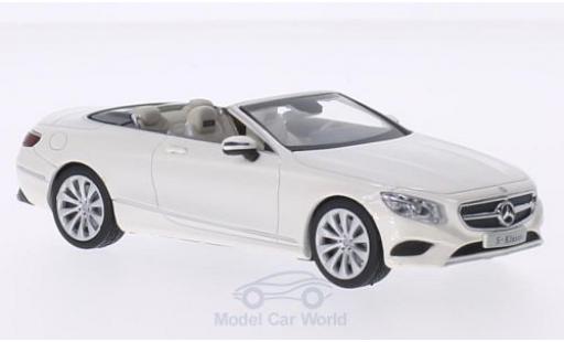 Diecast model cars Mercedes Classe S 1/43 iScale Cabriolet metallic white Mercedes Classe S 1/43 iScale Cabriolet metallic white diecast model cars
