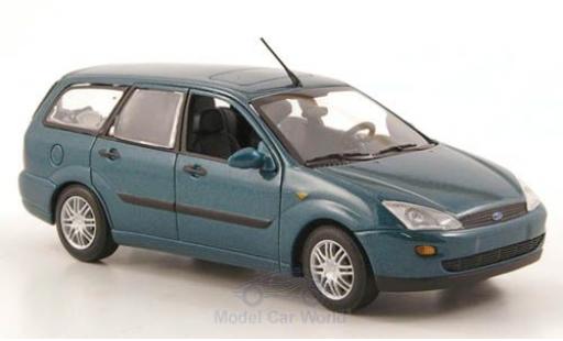 Diecast model cars Ford Focus 1/43 Minichamps MkI Turnier metallic green 1999 Ford Focus 1/43 Minichamps MkI Turnier metallic green 1999 diecast model cars