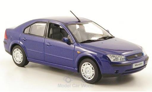 Diecast model cars Ford Mondeo 2001 1/43 Minichamps MKIII metallic blue 2001 Stufenheck Ford Mondeo 2001 1/43 Minichamps MKIII metallic blue 2001 Stufenheck diecast model cars
