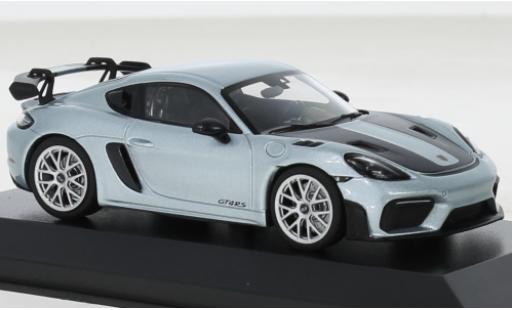 Diecast model cars Porsche Cayman GT4 1/43 Minichamps RS metallise blue clair 2022 Porsche Cayman GT4 1/43 Minichamps RS metallise blue clair 2022 diecast model cars