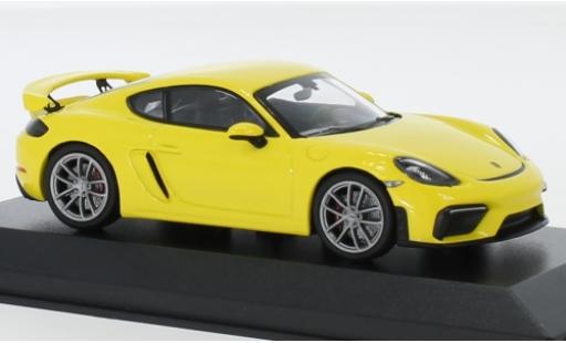 Diecast model cars Porsche Cayman 1/43 Minichamps 718 (982) GT4 Spectrum Edition yellow 2020 Porsche Cayman 1/43 Minichamps 718 (982) GT4 Spectrum Edition yellow 2020 diecast model cars
