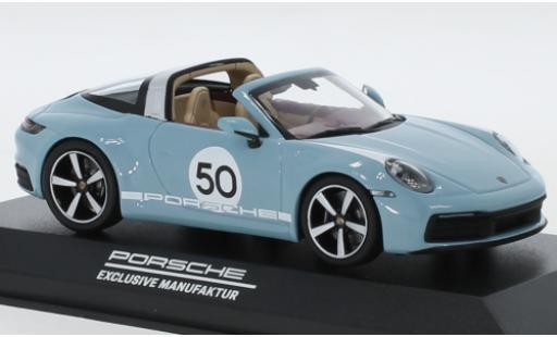 Diecast model cars Porsche 992 Targa 1/43 Minichamps 911 () Targa 4S blue/Dekor No.50 Heritage Design Edition Porsche 992 Targa 1/43 Minichamps 911 () Targa 4S blue/Dekor No.50 Heritage Design Edition diecast model cars