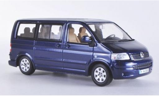 Diecast model cars Volkswagen T5 1/43 Minichamps Multivan metallic blue 2003 Volkswagen T5 1/43 Minichamps Multivan metallic blue 2003 diecast model cars