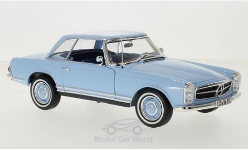 Diecast model cars Mercedes 230 1/18 Norev SL (W113) HardTop blue 1963 Mercedes 230 1/18 Norev SL (W113) HardTop blue 1963 diecast model cars