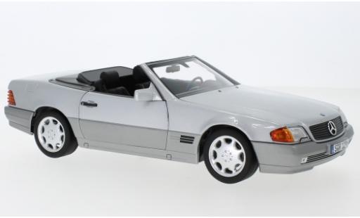 Diecast model cars Mercedes 500 1/18 Norev SL (R129) grey 1988 avec Softtop et Hardtop Mercedes 500 1/18 Norev SL (R129) grey 1988 avec Softtop et Hardtop diecast model cars