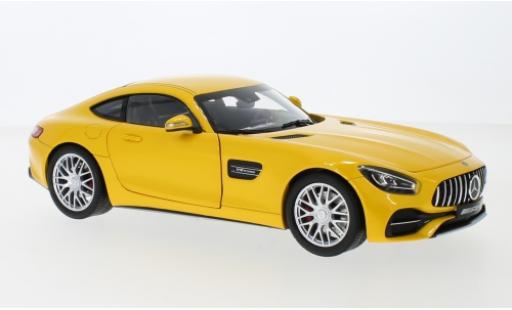 Mercedes AMG GT 1/18 Norev S (C190) metallic yellow diecast model cars