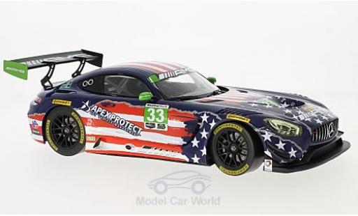 Diecast model cars Mercedes AMG GT 1/18 Norev 3 No.33 Team Riley Motorsports IMSA 6h Watkins Glen 2017 B.Keating/J.Bleekemolen Mercedes AMG GT 1/18 Norev 3 No.33 Team Riley Motorsports IMSA 6h Watkins Glen 2017 B.Keating/J.Bleekemolen diecast model cars