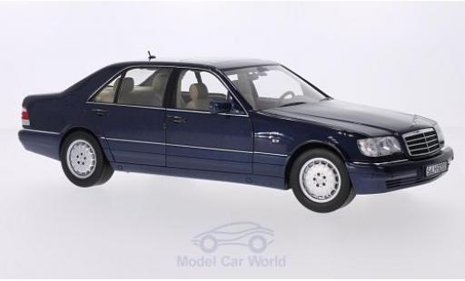 Mercedes Classe S 1/18 Norev S 500 L (W140) metallic blue diecast model cars