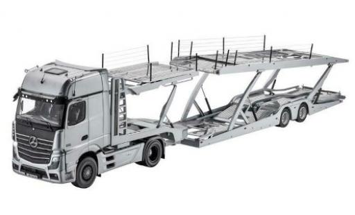 Diecast model cars Mercedes Actros 1/18 NZG Autotransporter grey avec Lohr remorque Mercedes Actros 1/18 NZG Autotransporter grey avec Lohr remorque diecast model cars