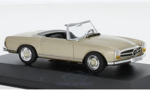 Diecast model cars Mercedes 230 1/43 Pct SL (W113) metallic beige 1963 Mercedes 230 1/43 Pct SL (W113) metallic beige 1963 diecast model cars