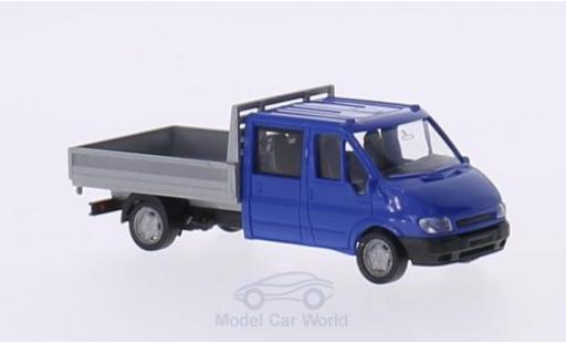 Diecast model cars Ford Transit 1/87 Rietze Doppelkabine blue/grey 2001 ohne Vitrine Ford Transit 1/87 Rietze Doppelkabine blue/grey 2001 ohne Vitrine diecast model cars
