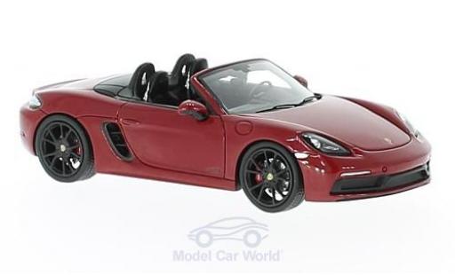 Diecast model cars Porsche Boxster 1/43 Spark 718 GTS red Porsche Boxster 1/43 Spark 718 GTS red diecast model cars