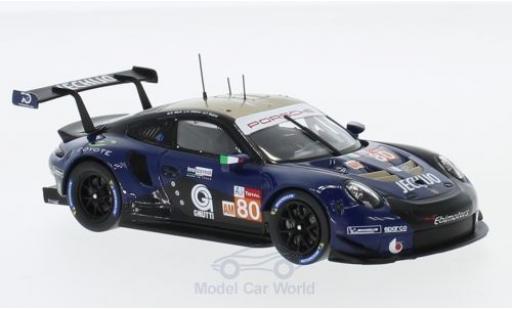 Diecast model cars Porsche 991 RSR 1/43 Spark 911 ( II) RSR No.80 Ebimotors 24h Le Mans 2018 E.Maris/C.Nielsen/F.Babini Porsche 991 RSR 1/43 Spark 911 ( II) RSR No.80 Ebimotors 24h Le Mans 2018 E.Maris/C.Nielsen/F.Babini diecast model cars