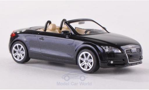 Diecast model cars Audi TT 1/87 Wiking Roadster (8J) metallic black 2007 Audi TT 1/87 Wiking Roadster (8J) metallic black 2007 diecast model cars