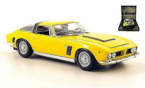 ISO Grifo Base 1/43 Minichamps yellow with Heft and Pinn in Pras.-Box 1968 diecast model cars