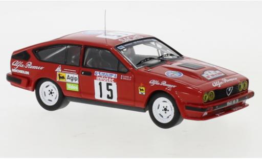 Diecast model cars Alfa Romeo GT 1/43 IXO V6 No.15 Rallye WM Tour de Corse 1986 B.Balas/E.Laine Alfa Romeo GT 1/43 IXO V6 No.15 Rallye WM Tour de Corse 1986 B.Balas/E.Laine diecast model cars