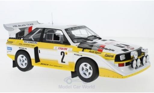 Diecast model cars Audi Sport Quattro 1/18 IXO Sport quattro S1 E2 No.2 HB Team HB Rallye WM Rallye Monte Carlo 1986 mit Decals W.Röhrl/C.Geistdörfer Audi Sport Quattro 1/18 IXO Sport quattro S1 E2 No.2 HB Team HB Rallye WM Rallye Monte Carlo 1986 mit Decals W.Röhrl/C.Geistdörfer diecast model cars