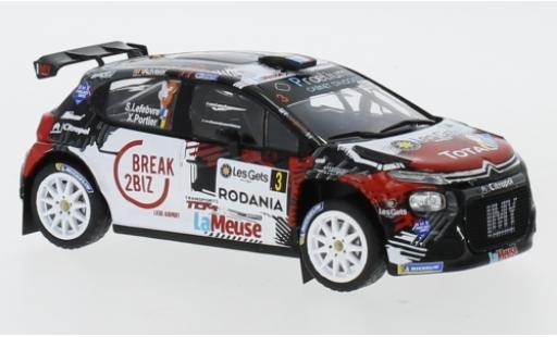 Diecast model cars Citroen C3 1/43 IXO R5 No.3 MV Racing Rally Condroz 2018 S.Lefebvre/X.Portier Citroen C3 1/43 IXO R5 No.3 MV Racing Rally Condroz 2018 S.Lefebvre/X.Portier diecast model cars