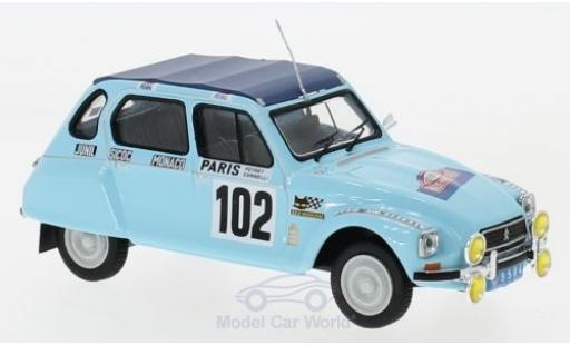 Citroen Dyane 1/43 IXO No.102 Rallye WM Rally Monte Carlo 1976 M.Peyret/J.J.Cornelli diecast model cars