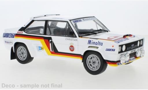 Diecast model cars Fiat 131 1/18 IXO Abarth No.1 Minolta Rally Hunsrück 1979 W.Röhrl/C.Geistdörfer Fiat 131 1/18 IXO Abarth No.1 Minolta Rally Hunsrück 1979 W.Röhrl/C.Geistdörfer diecast model cars