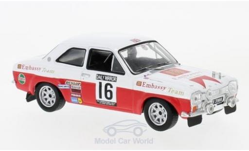 Diecast model cars Ford Escort 1/43 IXO MK I RS 1600 No.16 Embassy RAC Rallye 1971 T.Makinen/H.Liddon Ford Escort 1/43 IXO MK I RS 1600 No.16 Embassy RAC Rallye 1971 T.Makinen/H.Liddon diecast model cars