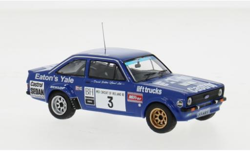 Diecast model cars Ford Escort 1/43 IXO MK II RS 1800 No.3 Circuit of ireland 1980 1:43 Ford Escort 1/43 IXO MK II RS 1800 No.3 Circuit of ireland 1980 1:43 diecast model cars