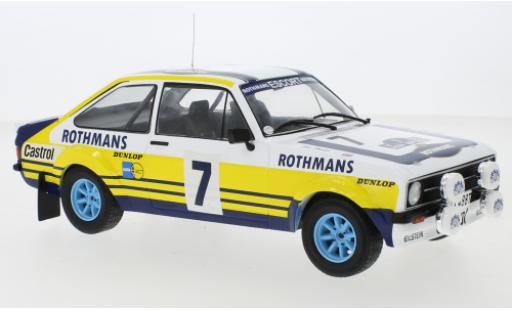 Diecast model cars Ford Escort 1/18 IXO MK II RS 1800 No.7 Rallye Acropolis 1979 R.Clark/J.Porter Ford Escort 1/18 IXO MK II RS 1800 No.7 Rallye Acropolis 1979 R.Clark/J.Porter diecast model cars