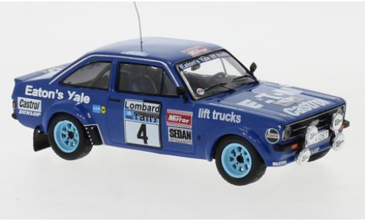 Diecast model cars Ford Escort 1/43 IXO MK II RS No.4 Eaton Yale Rallye WM RAC Rally 1979 B.Waldegaard/B.Thorszelius Ford Escort 1/43 IXO MK II RS No.4 Eaton Yale Rallye WM RAC Rally 1979 B.Waldegaard/B.Thorszelius diecast model cars