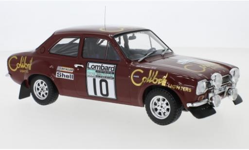 Diecast model cars Ford Escort 1/18 IXO MK1 RS 1600 No.10 Colibri Lighters Rallye WM RAC Rallye 1974 H.Mikkola/J.Davenport Ford Escort 1/18 IXO MK1 RS 1600 No.10 Colibri Lighters Rallye WM RAC Rallye 1974 H.Mikkola/J.Davenport diecast model cars