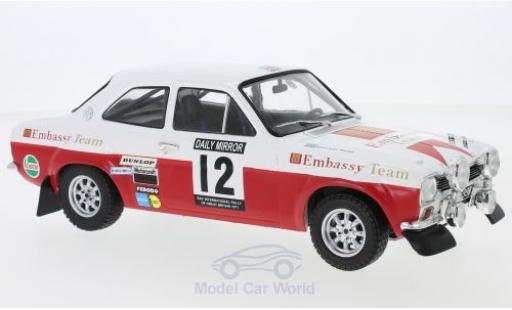 Diecast model cars Ford Escort 1/18 IXO MK1 RS 1600 No.12 Embassy RAC Rallye 1971 H.Mikkola/G.Palm Ford Escort 1/18 IXO MK1 RS 1600 No.12 Embassy RAC Rallye 1971 H.Mikkola/G.Palm diecast model cars