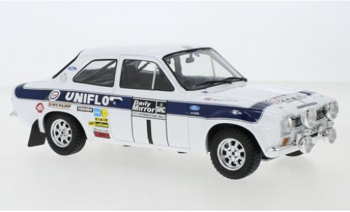 Diecast model cars Ford Escort 1/18 IXO MKI RS 1600 No.1 RAC Rally 1973 New Blue R.Clark/T.Mason Ford Escort 1/18 IXO MKI RS 1600 No.1 RAC Rally 1973 New Blue R.Clark/T.Mason diecast model cars
