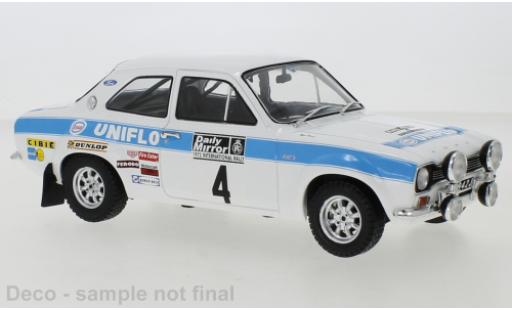 Diecast model cars Ford Escort 1/18 IXO MKI RS 1600 RHD No.4 Rallye WM RAC Rally 1972 Esso Blue R.Clark/T.Mason Ford Escort 1/18 IXO MKI RS 1600 RHD No.4 Rallye WM RAC Rally 1972 Esso Blue R.Clark/T.Mason diecast model cars