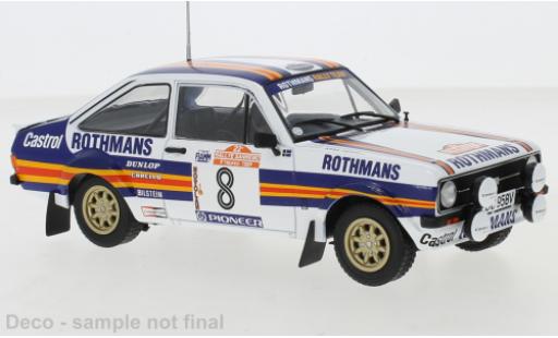 Diecast model cars Ford Escort 1/24 IXO MkII RS 1800 No.8 Rally San Remo 1980 H.Mikkola/A.Hertz Ford Escort 1/24 IXO MkII RS 1800 No.8 Rally San Remo 1980 H.Mikkola/A.Hertz diecast model cars