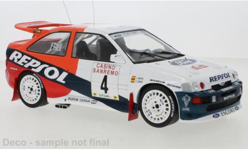 Diecast model cars Ford Escort 1/18 IXO RS Cosworth No.4 Repsol Rally San Remo 1996 C.Sainz/L.Moya Ford Escort 1/18 IXO RS Cosworth No.4 Repsol Rally San Remo 1996 C.Sainz/L.Moya diecast model cars