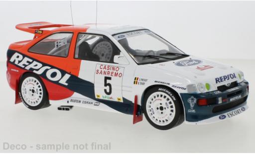 Diecast model cars Ford Escort 1/18 IXO RS Cosworth No.5 Rally San Remo 1996 B.Thiry/S.Prevot Ford Escort 1/18 IXO RS Cosworth No.5 Rally San Remo 1996 B.Thiry/S.Prevot diecast model cars