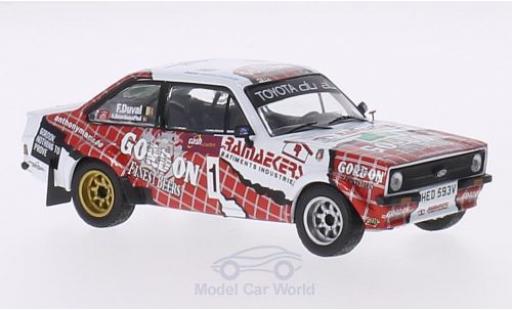 Diecast model cars Ford Escort MKI 1/43 IXO RS MKII No.1 Gordon Boucles de Spa 2014 F.Duval/A.Bourdeaud hui Ford Escort MKI 1/43 IXO RS MKII No.1 Gordon Boucles de Spa 2014 F.Duval/A.Bourdeaud hui diecast model cars