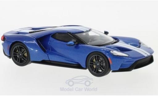 Ford GT 1/43 IXO blue/grey 2017 diecast model cars