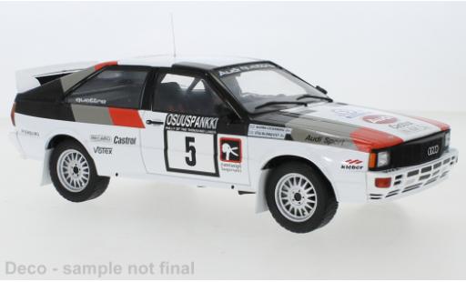 Audi Quattro 1/18 IXO No.5 1000 Lakes Rally 1982 diecast model cars