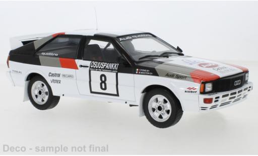 Audi Quattro 1/18 IXO No.8 1000 Lakes Rally 1982 diecast model cars